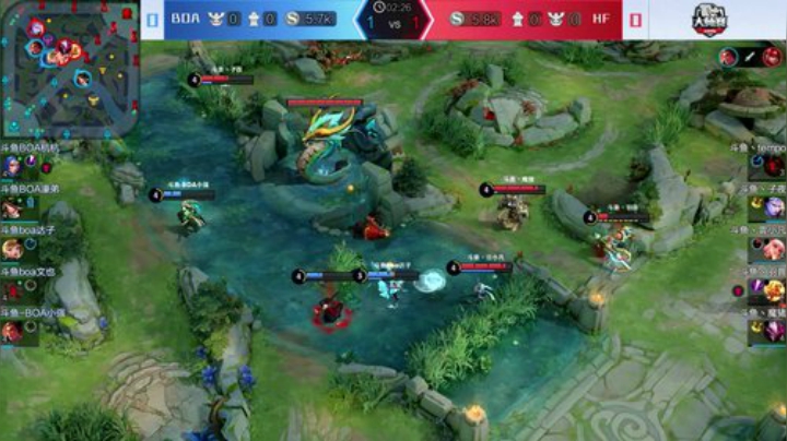 斗鱼王者荣耀大师赛_W5D1 BOA VS HF_1