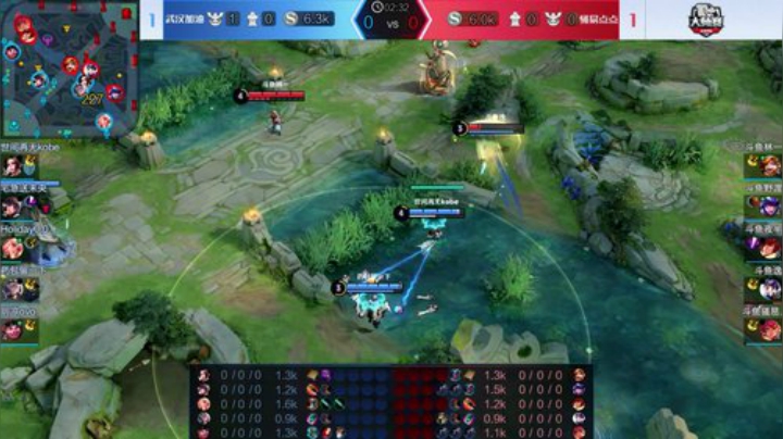 斗鱼王者荣耀大师赛_W5D2 武汉加油 vs 骚易点点_3