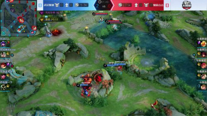 斗鱼王者荣耀大师赛_W5D2 武汉加油 vs 骚易点点_1