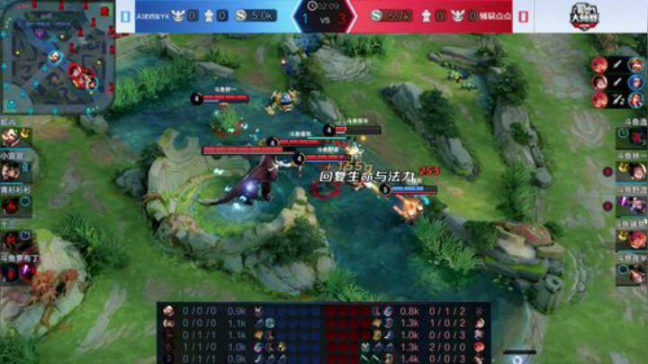 斗鱼王者荣耀大师赛_W5D3 天津鸿发YK vs 骚易点点1