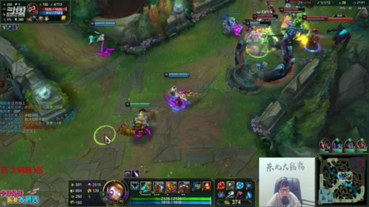 我在斗鱼看东北大鹌鹑直播英雄联盟