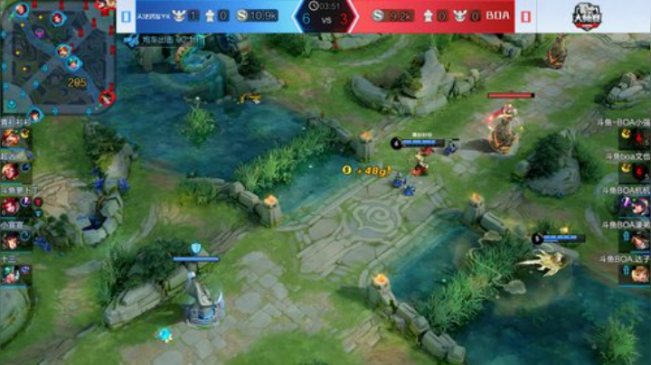 斗鱼王者荣耀大师赛_W5D6 天津鸿发YK vs BOA_1