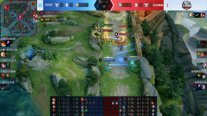 斗鱼王者荣耀大师赛_W5D7 武汉加油 vs BOA_2