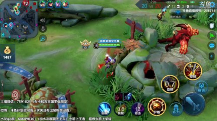 我在斗鱼看国服万场猴王宅哥直播王者荣耀