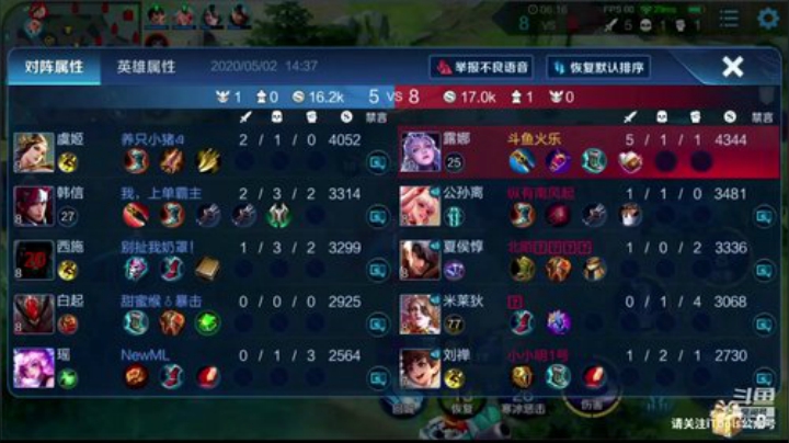 韩信单排冲80星 2020-05-02 13点场