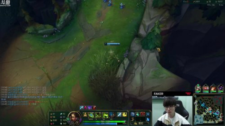 我在斗鱼看T1直播faker直播英雄联盟