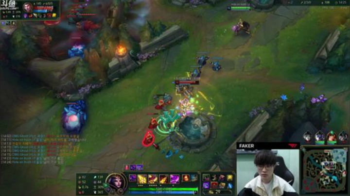 我在斗鱼看T1直播faker直播英雄联盟