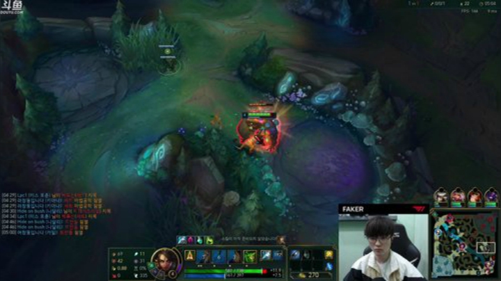 我在斗鱼看T1直播faker直播英雄联盟