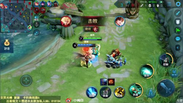 我在斗鱼看纯白直播王者荣耀