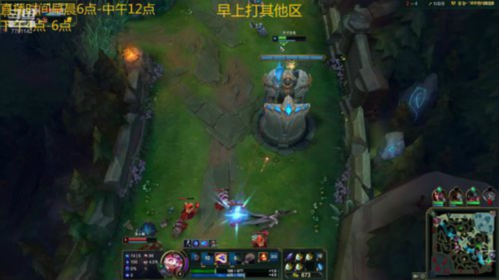教学局.郊区钻石.对线锤石卡莎.若手无视防御塔