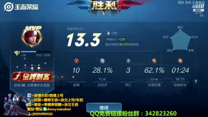 我在斗鱼看渝万五百狸子3岁直播王者荣耀