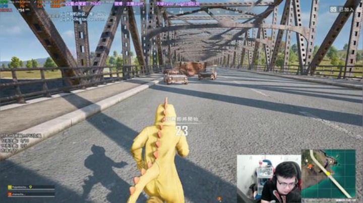 我在斗鱼看pigff直播绝地求生