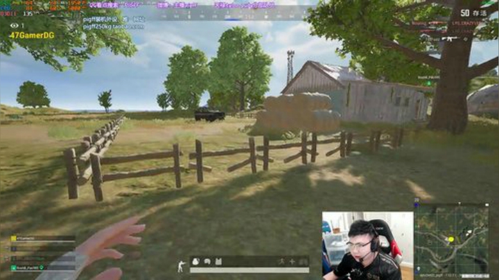 我在斗鱼看pigff直播绝地求生