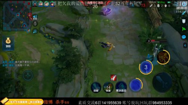 我在斗鱼看不可一世杀手直播王者荣耀