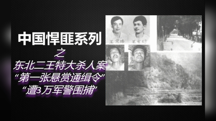 8分钟带你了解《东北二王特大杀人案》始末！3万军警围捕，第一张悬赏通缉令给了他俩！