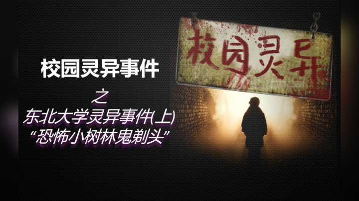 10分钟带你了解《校园灵异事件之东北大学灵异事件》始末！恐怖鬼剃头！（上）
