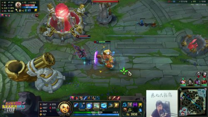 我在斗鱼看东北大鹌鹑直播英雄联盟