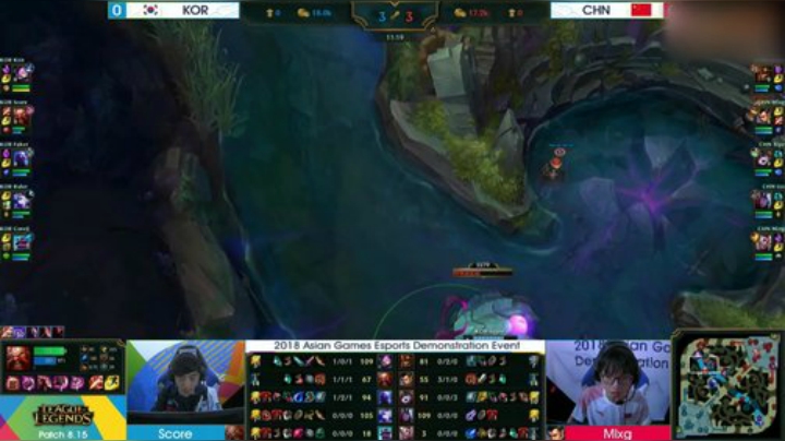 2018亚运会-LOL项目决赛-韩国VS中国1