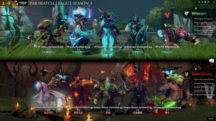 DOTA2 Parimatch Unique-VP#3