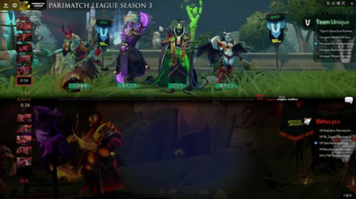 DOTA2 Parimatch Unique-VP#1