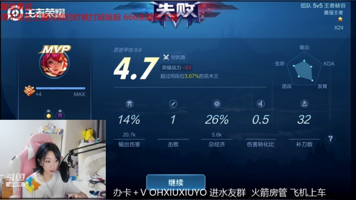 边路小可爱 2020-06-01 22点场