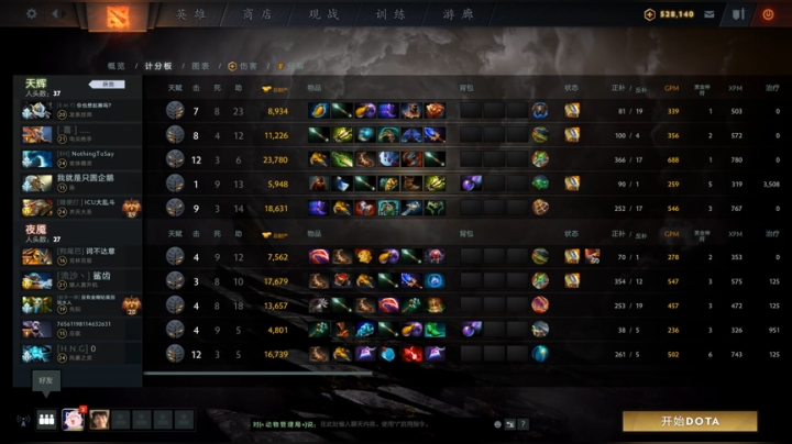 正能量dota冲一万! 2020-06-09 16点场