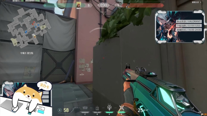 VALORANT顶级残局（手动狗头）