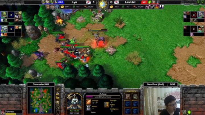 我在斗鱼看大帝LioN直播魔兽争霸