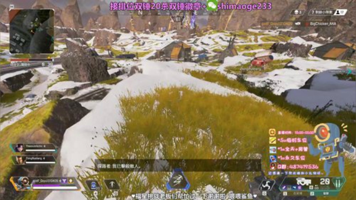 猎杀排位✨帮打猎杀20杀4000伤 2020-06-09 14点场