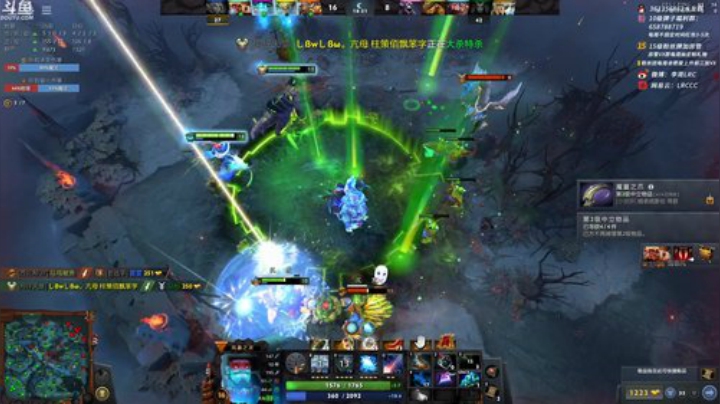 我在斗鱼看李哥Lrc直播DOTA2