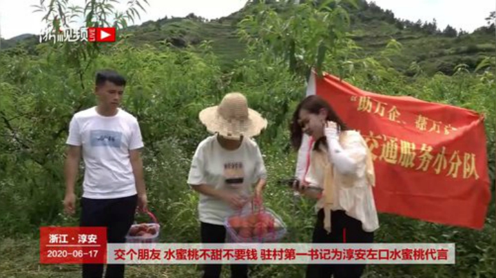 品蜜桃游左口 驻村第一书记为水蜜桃代言 2020-06-17 12点场