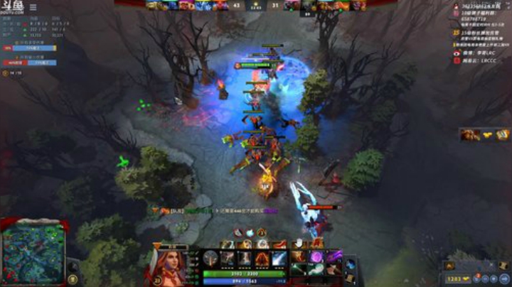 我在斗鱼看李哥Lrc直播DOTA2