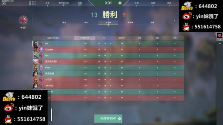 yin妹来啦 韩服避难 2020-07-03 21点场