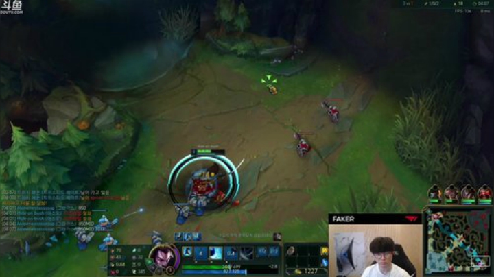 我在斗鱼看T1直播faker直播英雄联盟