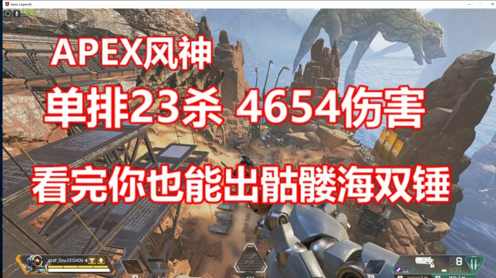 【风神】单排幻象23杀4654伤害~帮打排位20杀双锤