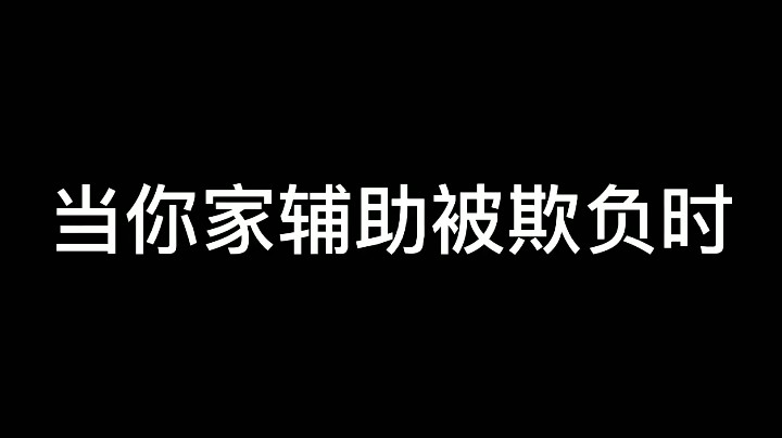 当你家辅助被欺负时