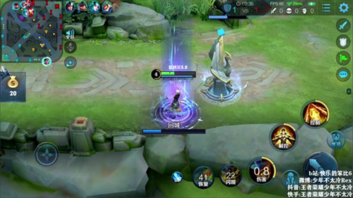 我在斗鱼看少年不太冷Rex直播王者荣耀