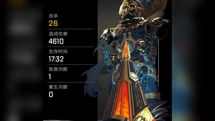 【风神】单排亡灵26杀4610伤。帮打排位骷髅海双锤