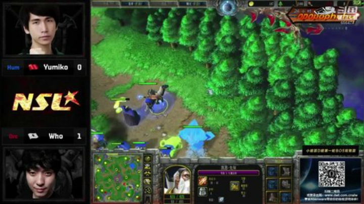 我在斗鱼看opopophuhu直播魔兽争霸