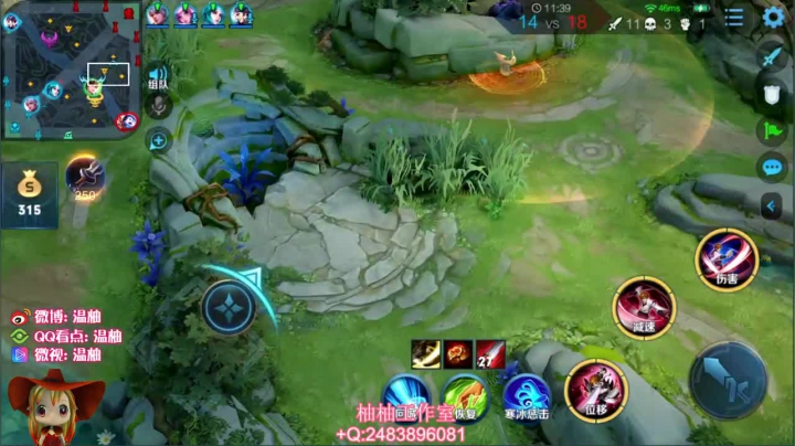 【连杀:11,英雄:李白】08:13 01:10