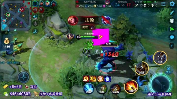 国1公孙离 在线带飞 2020-08-24 11点场