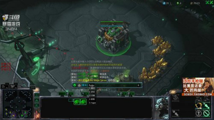 我在斗鱼看scboy直播星际争霸