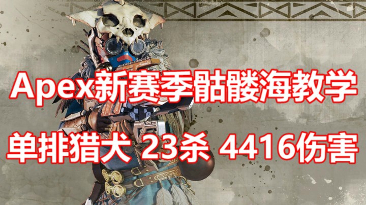 单排猎犬23杀4416伤害！接排位徽章。