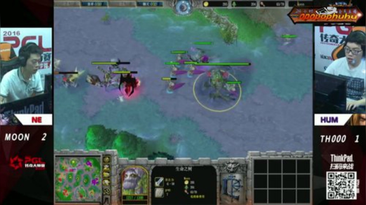 我在斗鱼看opopophuhu直播魔兽争霸