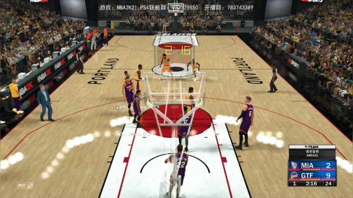 【GT老师】NBA2K21周琦模板 2020-09-05 02点场