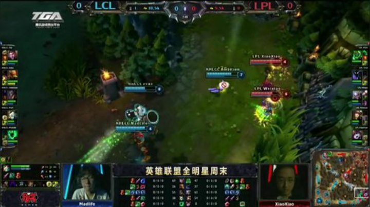 2013上海全明星赛LCL vs LPL第一场- 一炮4个PDD