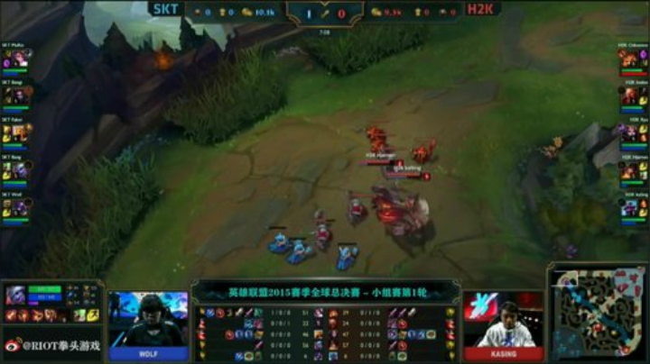 2015英雄联盟全球全程S5世界赛 - 小组赛第一天C组SKT vs H2K