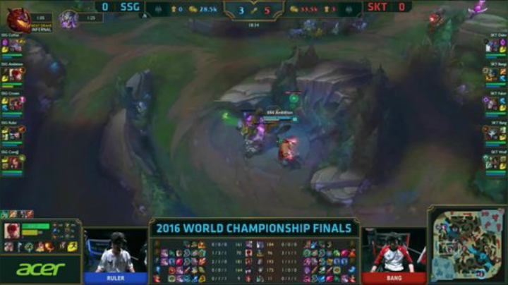 S6全球总决赛决赛-SSG vs SKT 第一局