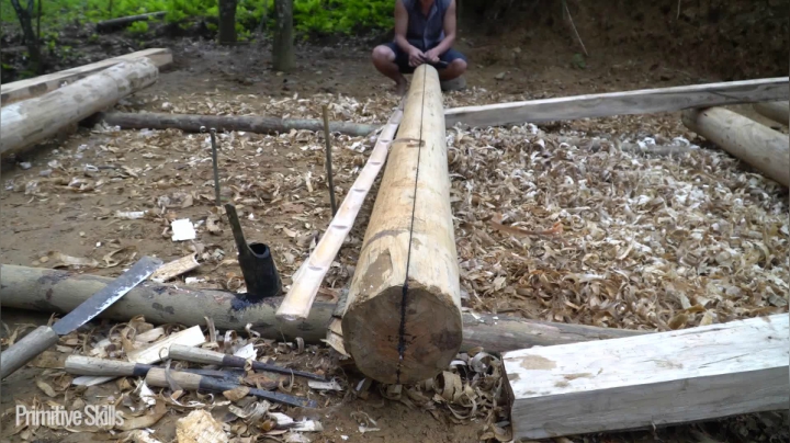 真人我的世界-空手发展-单人炼铁-E96手工工具建造木屋