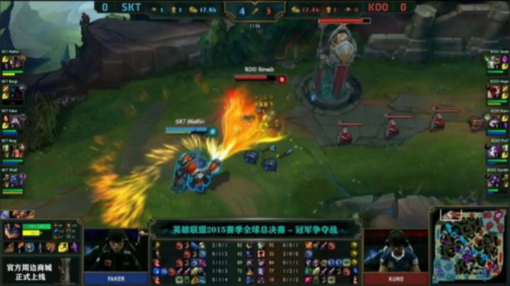 S5全球总决赛决赛SKT vs KOO 第一局